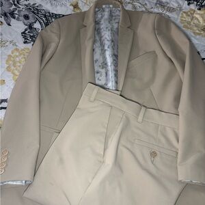 Calvin Klein Tan Suit Jacket and Pants